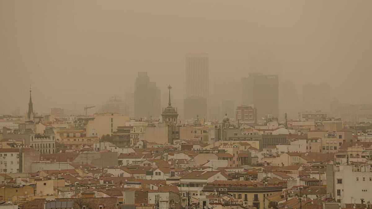 La calima convierte hoy a España en el país más contaminado del mundo