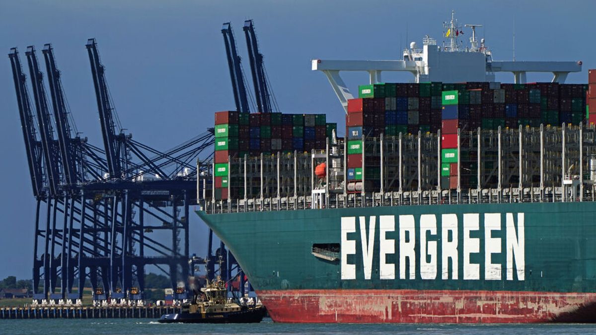 Un buque de carga de la misma compañía del barco que bloqueó el Canal de Suez encalla en EE.UU. Un buque de carga de la misma compañía del barco que bloqueó el Canal de Suez encalla en EE.UU.