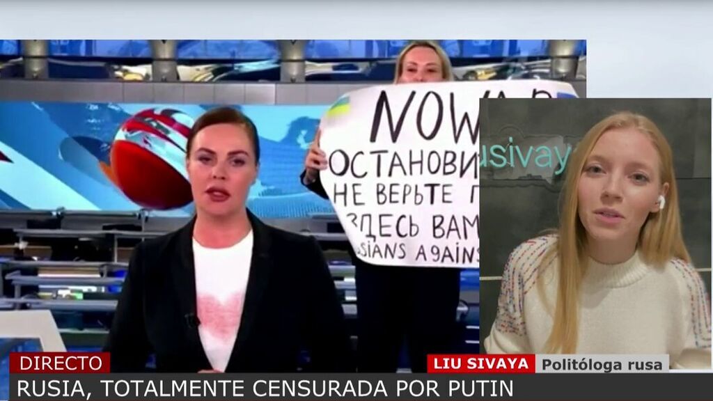 Liu Sivaya, politóloga rusa, justifica la censura de Putin: "En España las multas son más caras"
