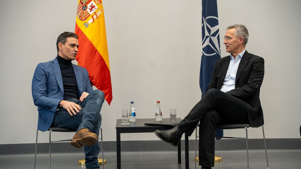 Sanchez con el secretario general de la OTAN