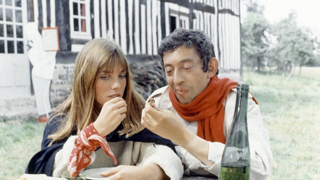 Jane Birkin y Serge Gainsbourg en 1968.