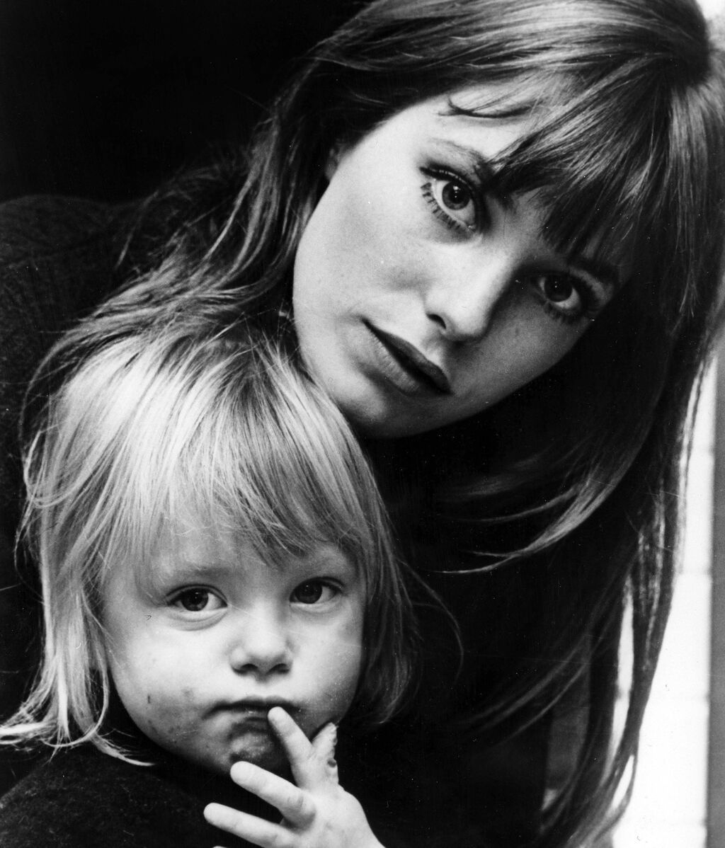 Jane Birkin junto a su hija Kate Barry.