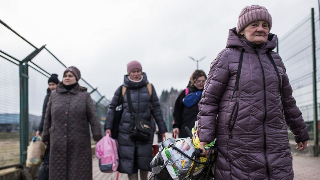 EuropaPress_4299037_08_march_2022_poland_medyka_ukranian_refugees_arrive_to_poland_after