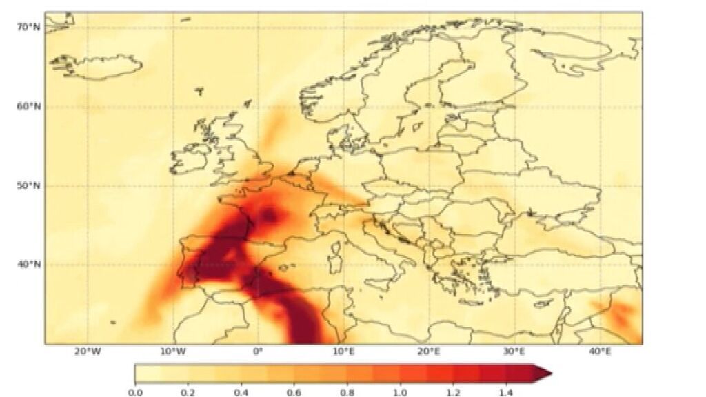 Así va a evolucionar la calima en Europa hasta el 20 de marzo