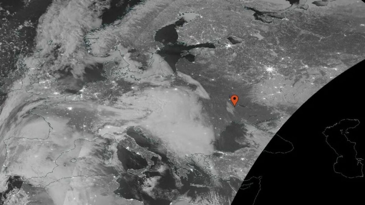Ucrania vista desde el espacio tras 21 días de guerra con Rusia: un país completamente a oscuras