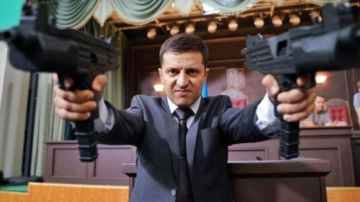 Zelenski, en 'El servidor del pueblo' Zelenski, en 'El servidor del pueblo'