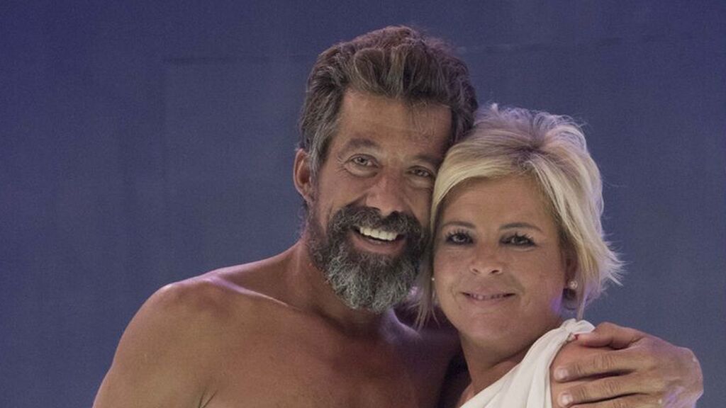 José Luis Losa, ganador de Supervivientes, con su mujer, Inma