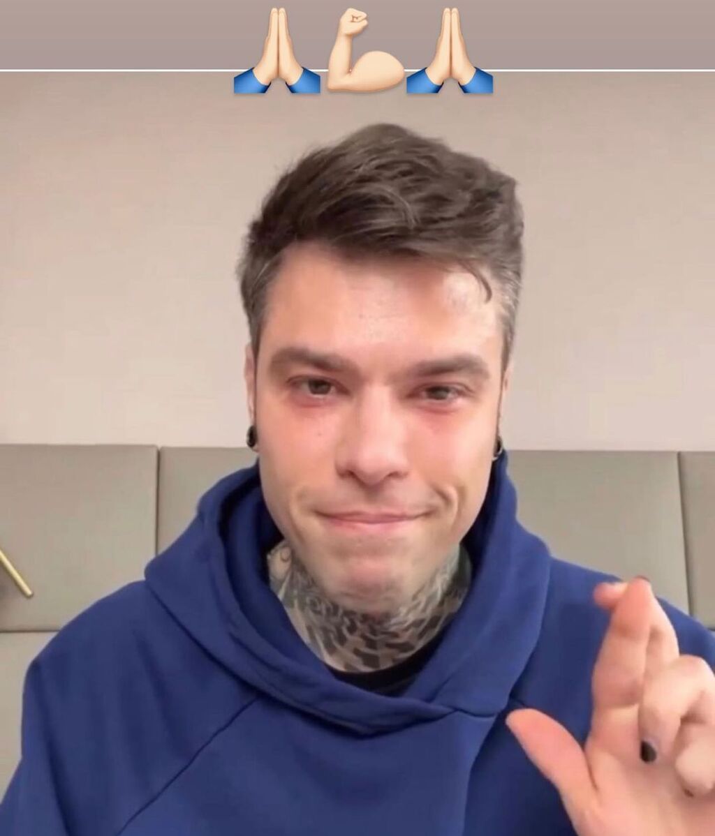 Fedez, optimista ante su problema de salud