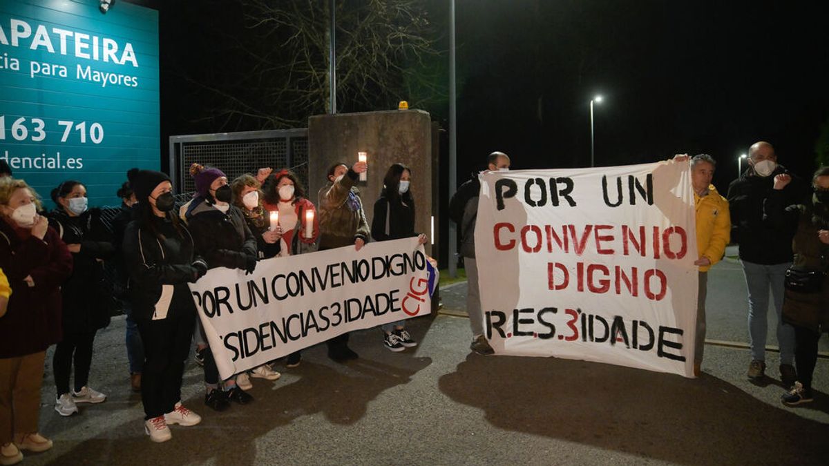 Huelga en las residencias privadas de Galicia donde los sindicatos denuncian un "genocidio laboral" Huelga en las residencias privadas de Galicia donde los sindicatos denuncian un "genocidio laboral"
