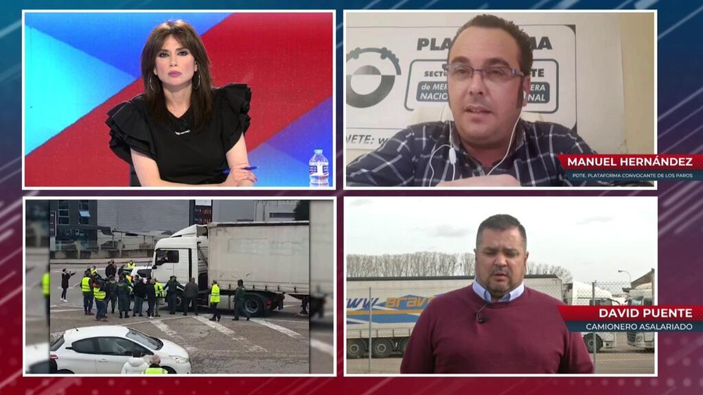 Dos camioneros se enfrentan en 'Todo es mentira' por la huelga de transportistas
