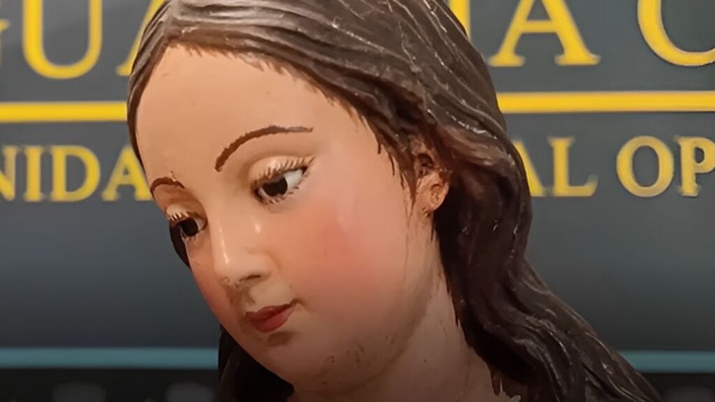 Recuperada una talla de la Virgen de la Iglesia de Aznalcóllar