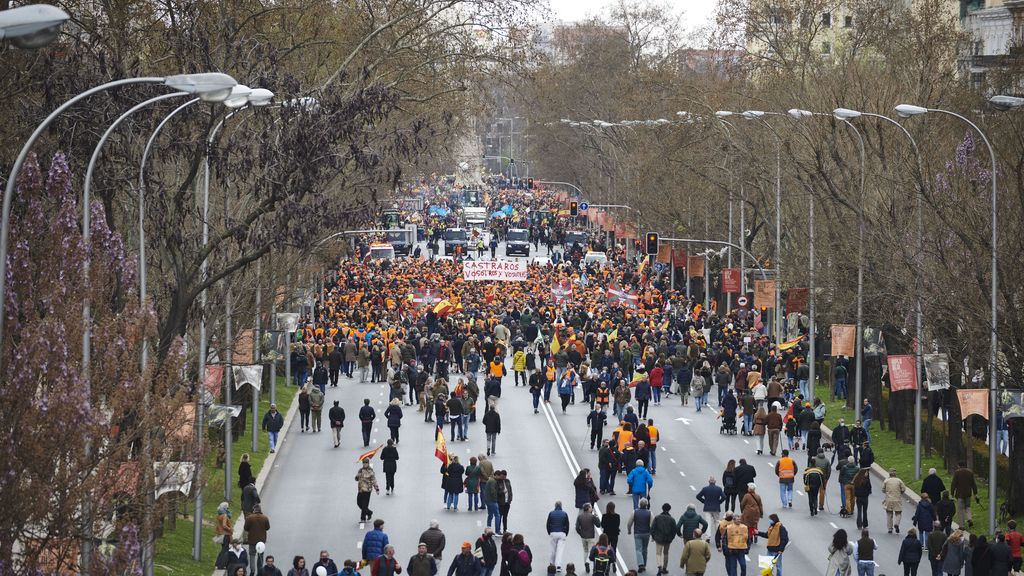 El campo toma Madrid: multitudinaria manifestación en defensa del mundo rural