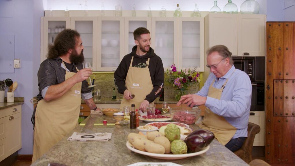 Broncano, en la cocina con Bertín y El Sevilla
