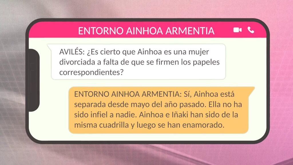 Habla el entorno de Ainhoa Armentia