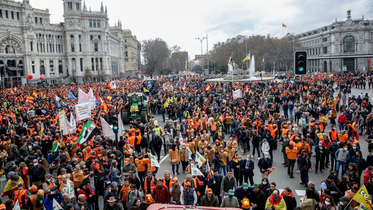 Decenas de miles de personas se manifiestan en Madrid en defensa del mundo rural Decenas de miles de personas se manifiestan en Madrid en defensa del mundo rural