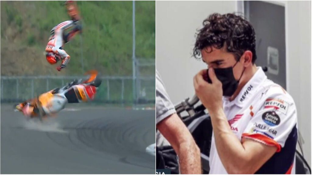 Marc Márquez manda un mensaje tranquilizador tras su brutal caída en Indonesia