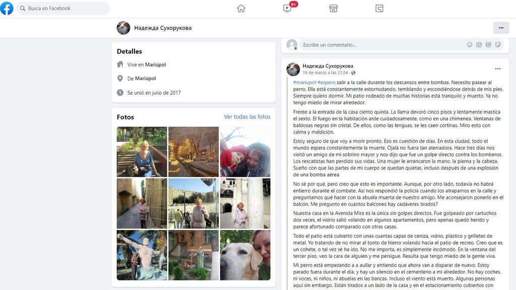 Facebook de Nadyusha Sukhorukova