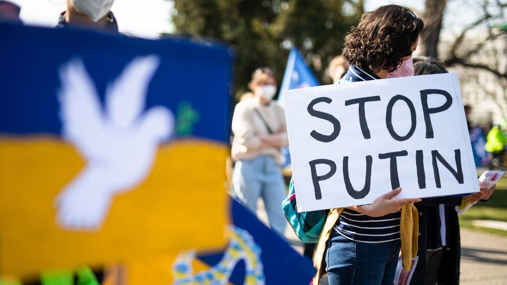 Una protesta en la ciudad de Jerson, en una foto de archivo.