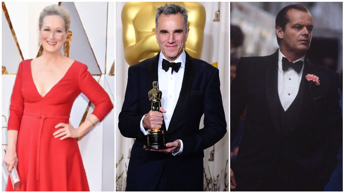 ¿Quién son los actores y actrices que más Premios Oscar han ganado? De Meryl Streep a Jack Nicholson.