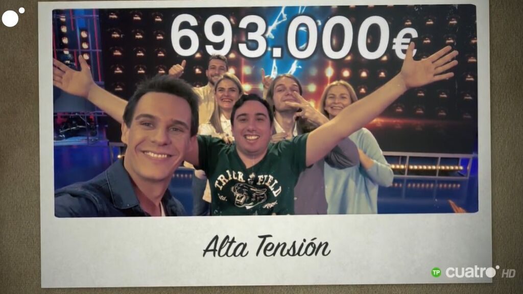 El selfie de Josué con Christian Gálvez y equipo del programa