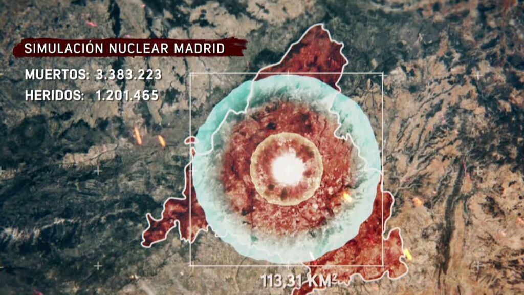 Así afectaría una bomba nuclear a Madrid: devastación total y más de 3 millones de muertos