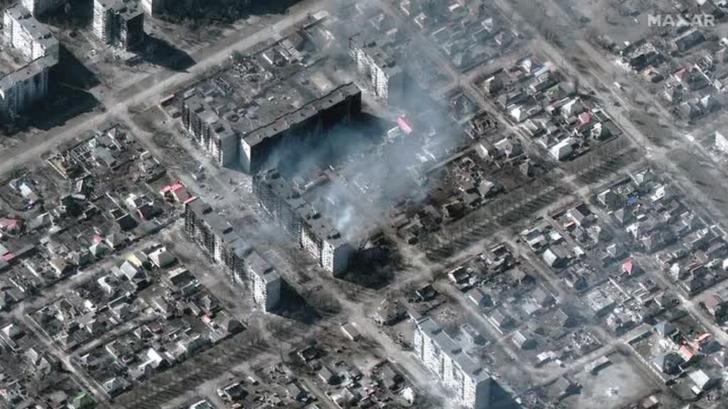 La devastación de Mariúpol, desde el aire