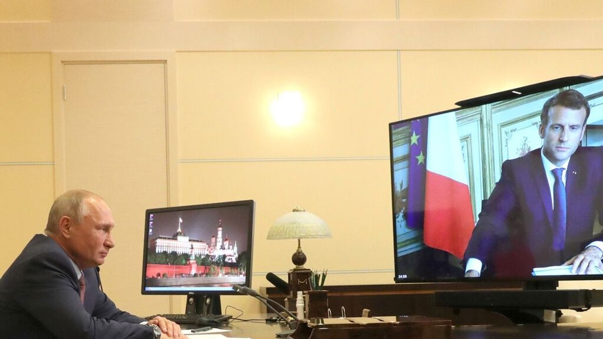 Macron y Putin: hablan una hora y no llegan a un acuerdo para un "alto el fuego" Macron y Putin: hablan una hora y no llegan a un acuerdo para un "alto el fuego"