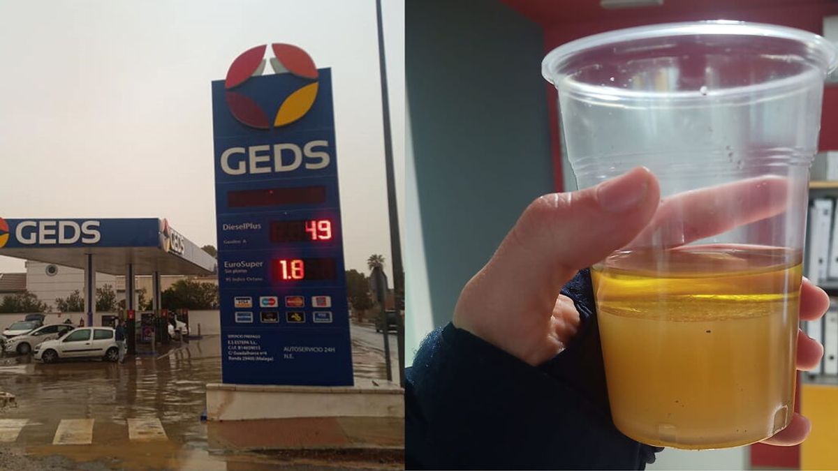 Clientes de una gasolinera de Ronda llenan su depósito de arena y agua en lugar de diésel Clientes de una gasolinera de Ronda llenan su depósito de arena y agua en lugar de diésel
