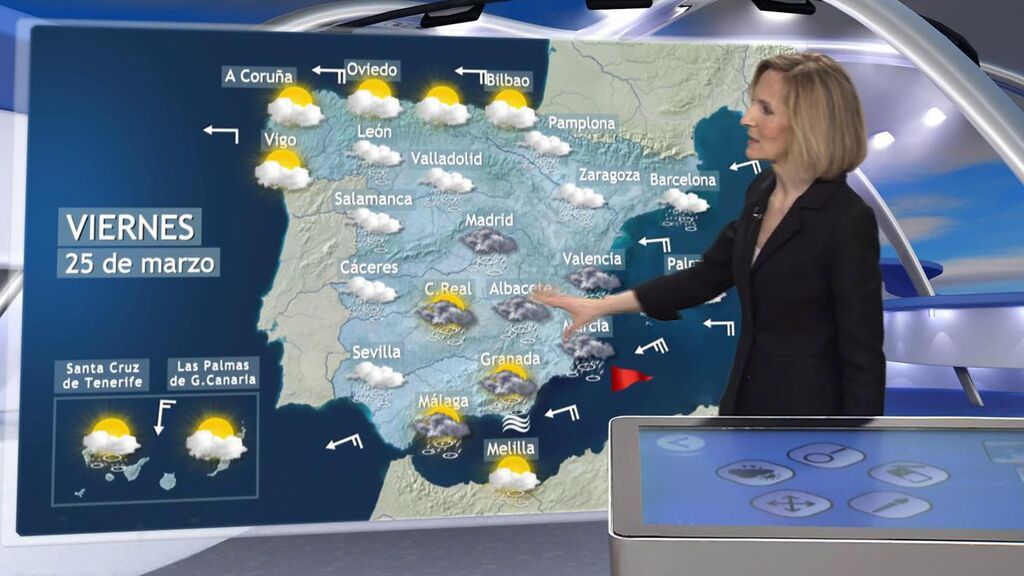 El “diluvio mediterráneo” se extenderá el viernes: el tiempo en España para el 25 de marzo