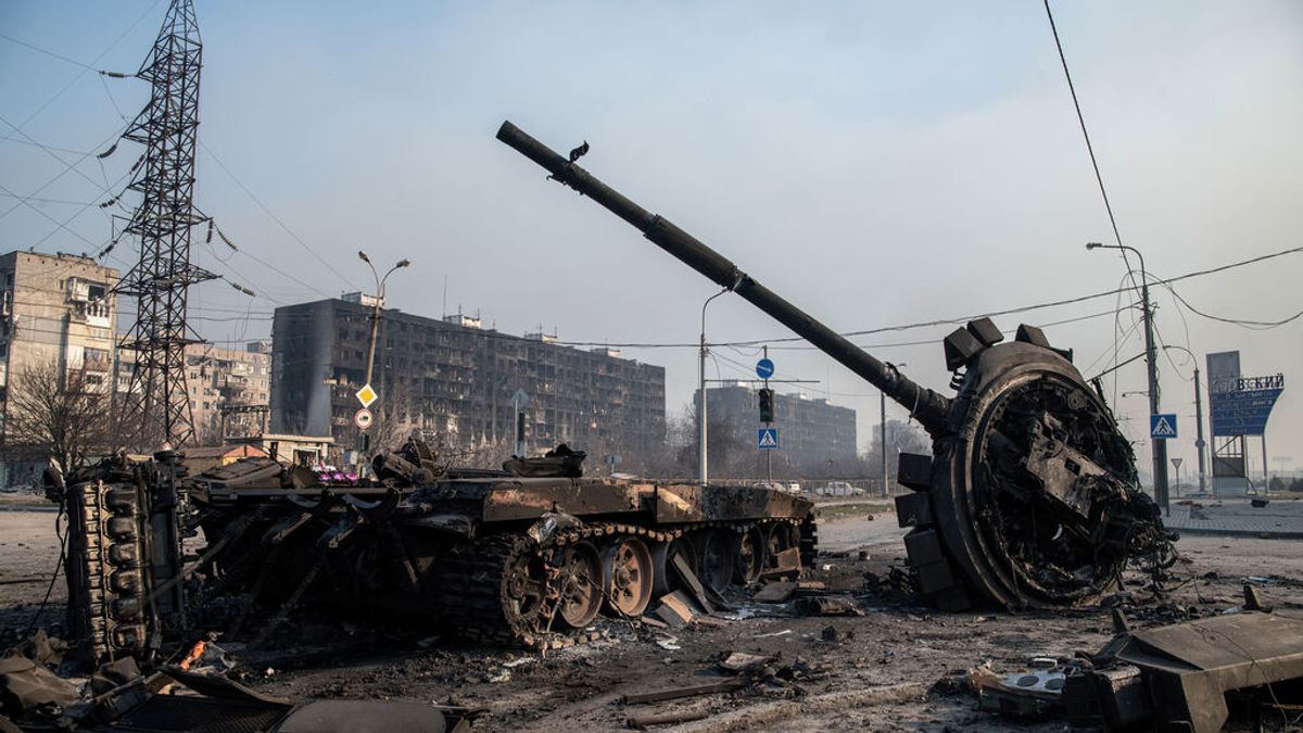 Los tanques de Rusia, inutilizados por las tropas de Ucrania