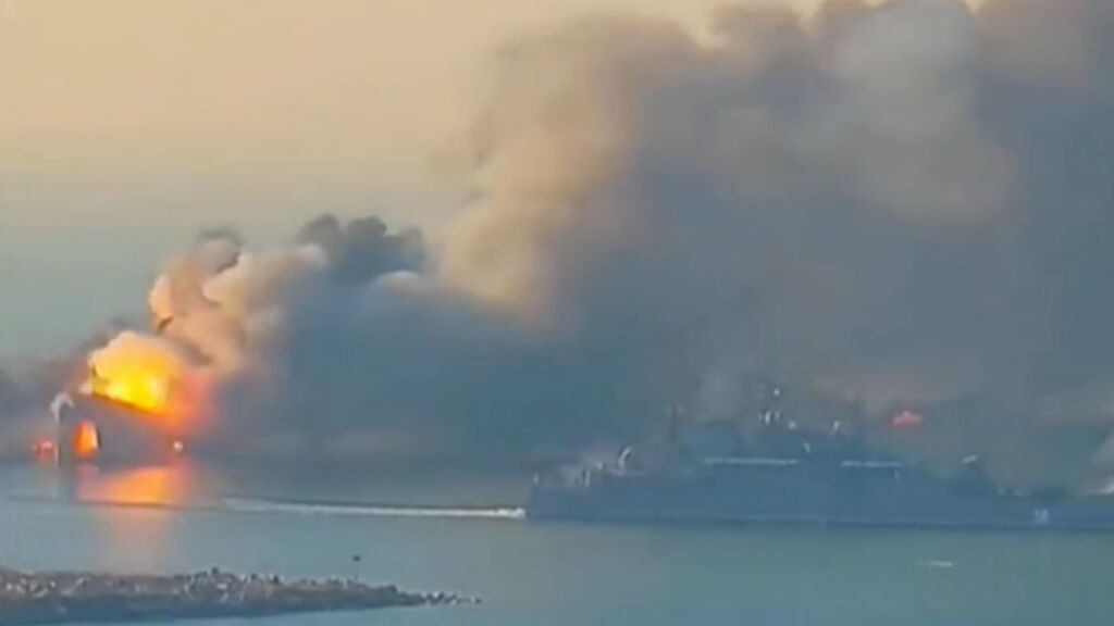Ucrania asegura haber destruido el buque militar ruso de desembarco Orsk