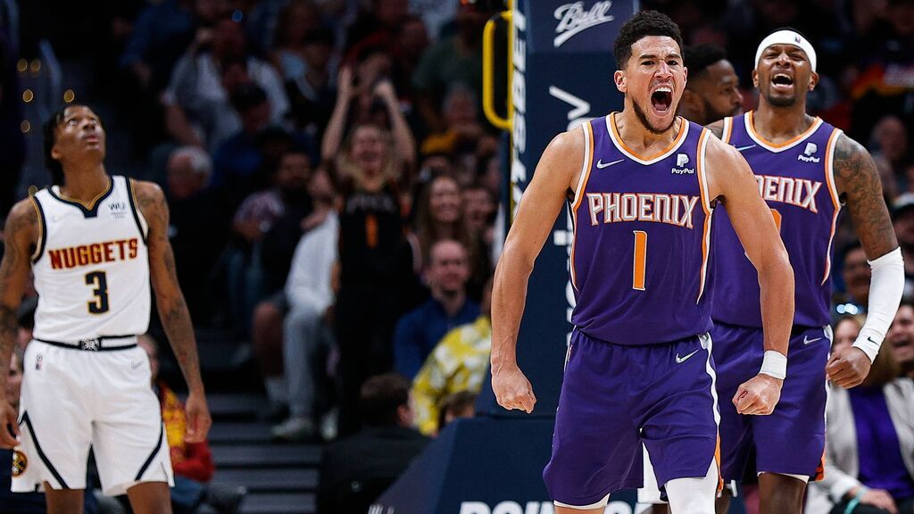 Devin Booker firma una gran actuación ante los Nuggets.