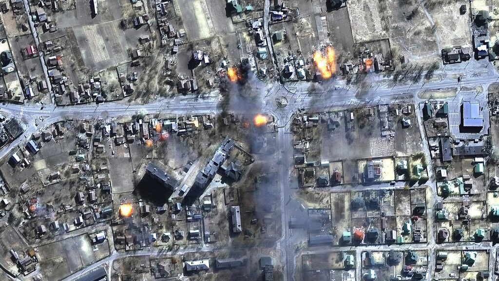 Imagen por satélite de la ciudad de Chernígov
