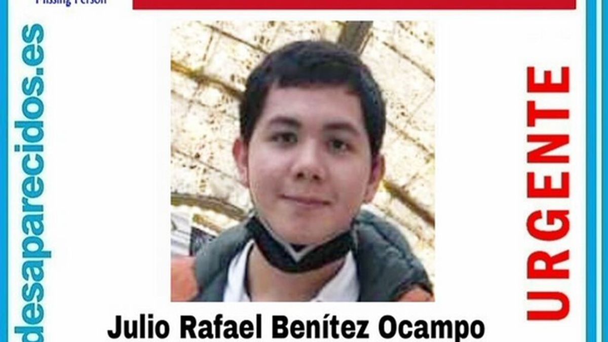 Buscan a Julio Rafael Benítez, de 19 años, desaparecido en Coslada, Madrid