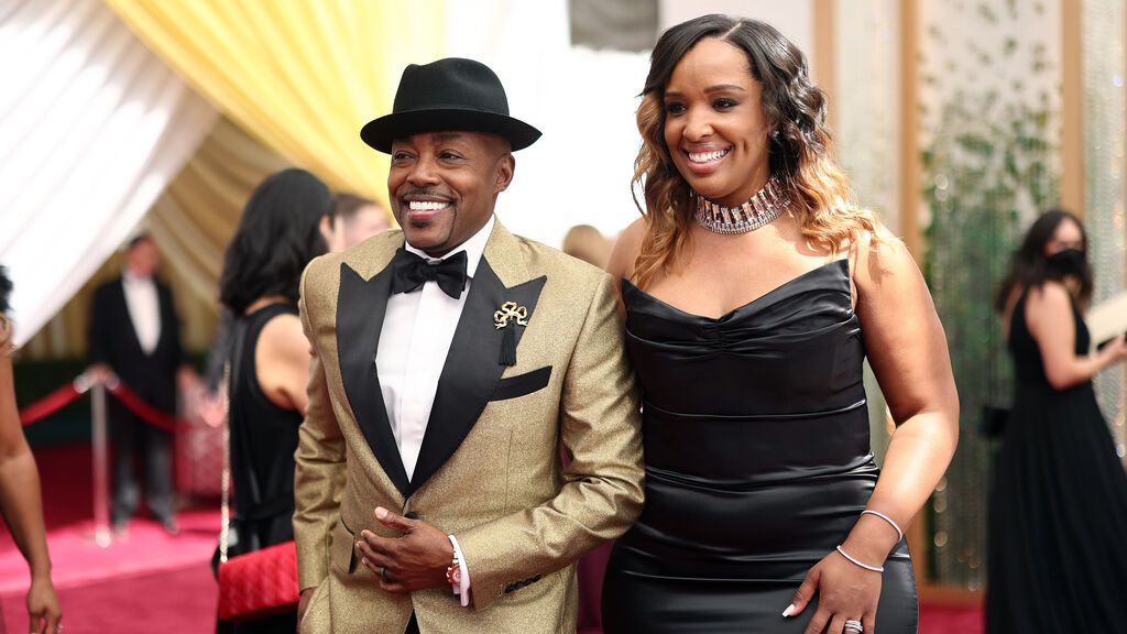 Will Packer y Shayla Cowan posan en la alfombra roja de los Premios Oscar 2022