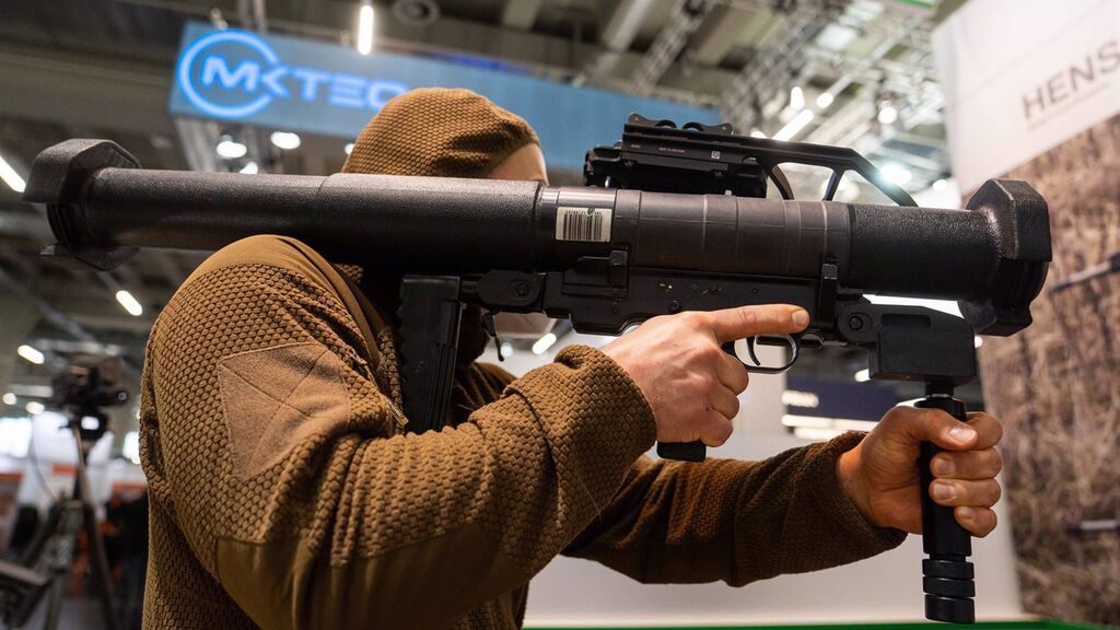 Un arma anticarro Panzerfaust 3 de la empresa alemana Dynamit Nobel Defence