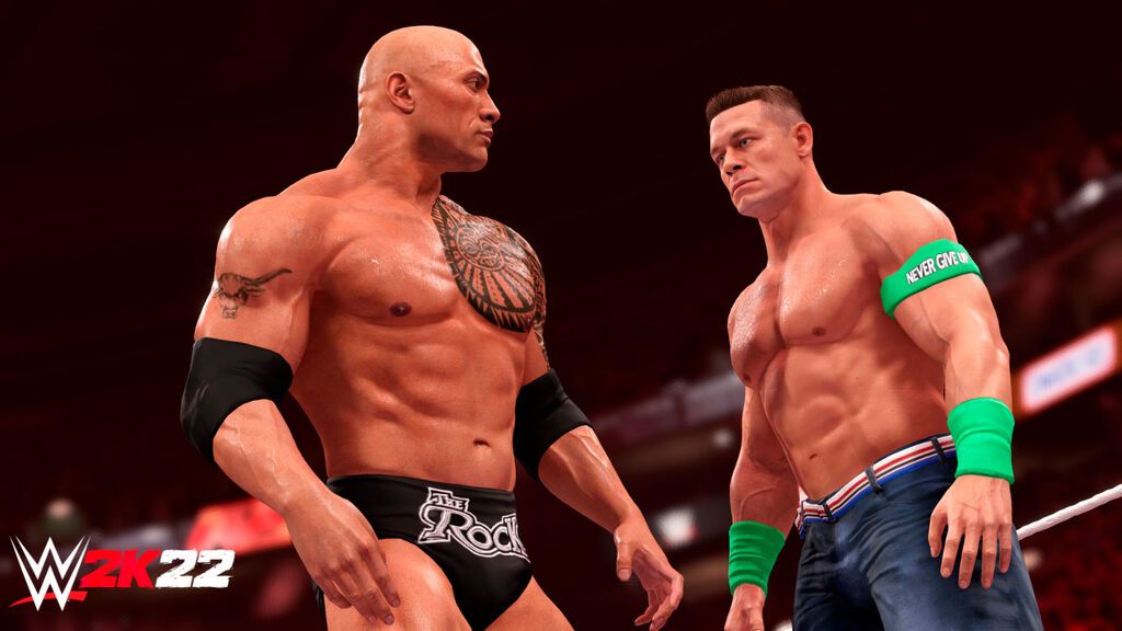 WWE 2K22: The Rock y John Cena