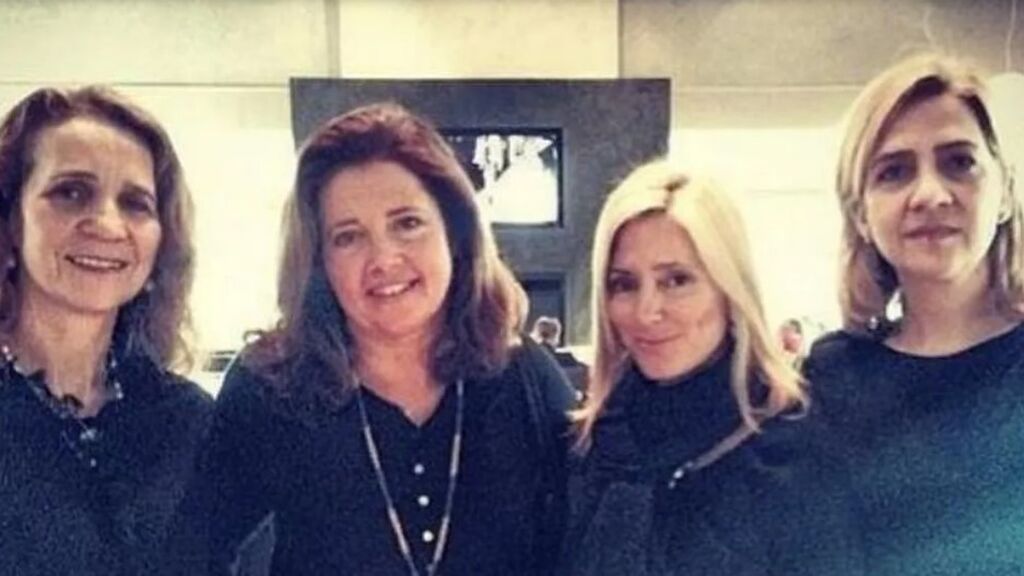 Marie Chantal con las infanta Elena y Cristina