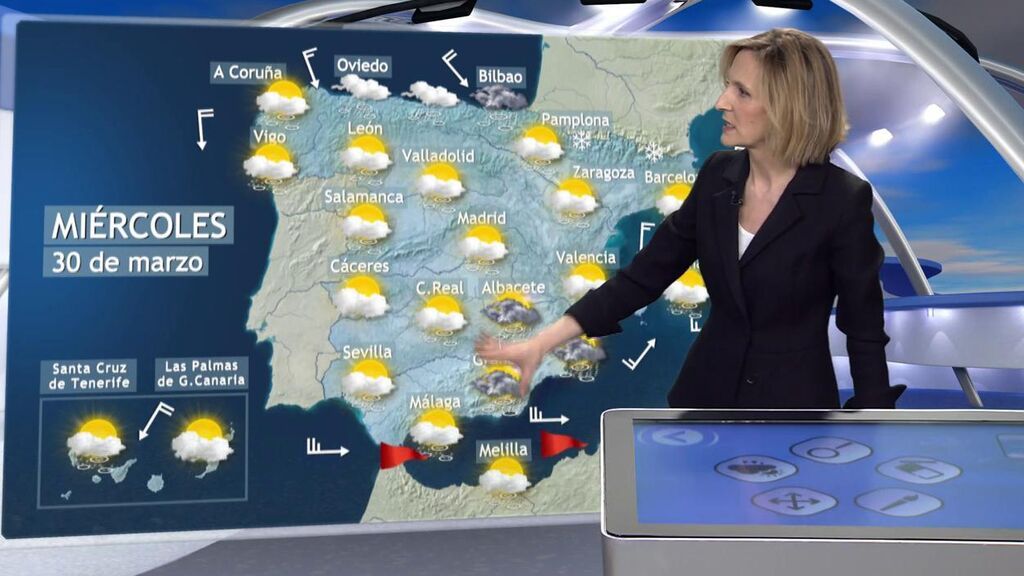 Las lluvias se van a seguir extendiendo este miércoles: el tiempo en España para el 30 de marzo