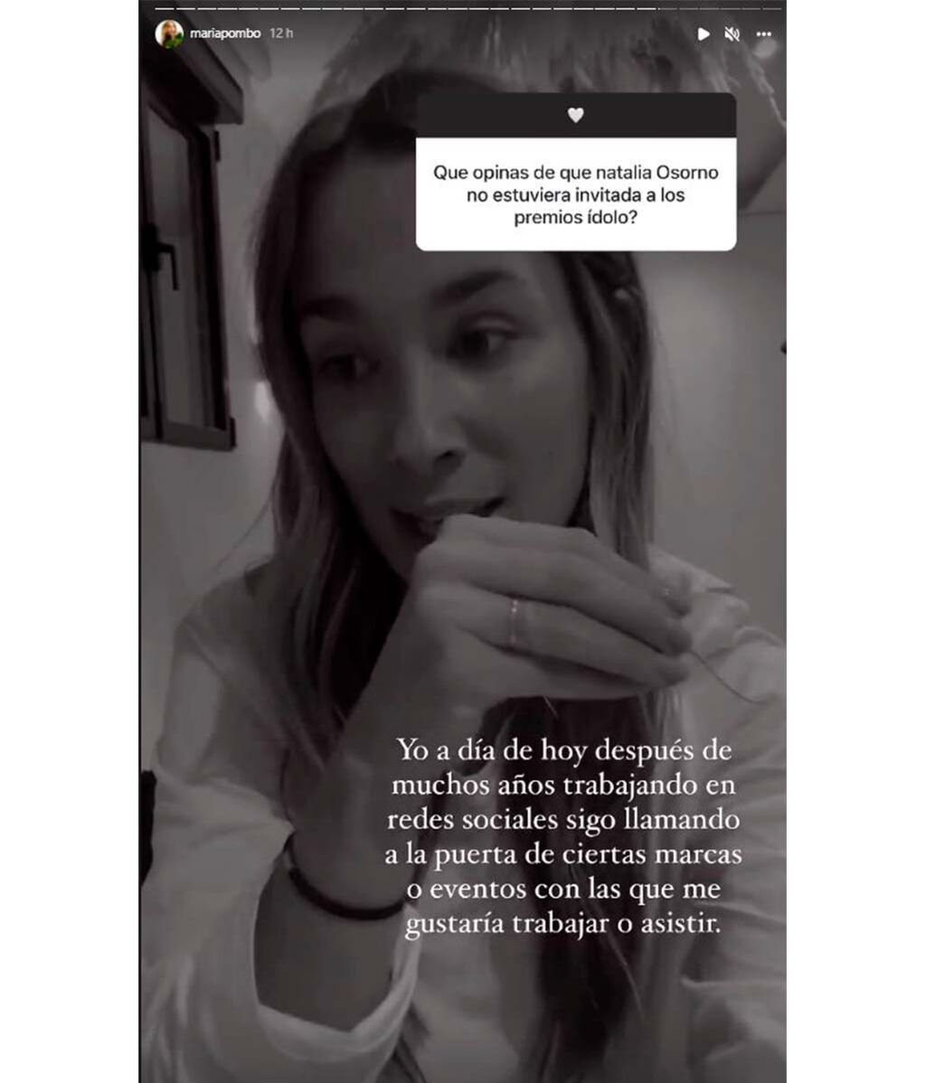 María Pombo opina sobre la ausencia de Natalia Osona en los Ídolo