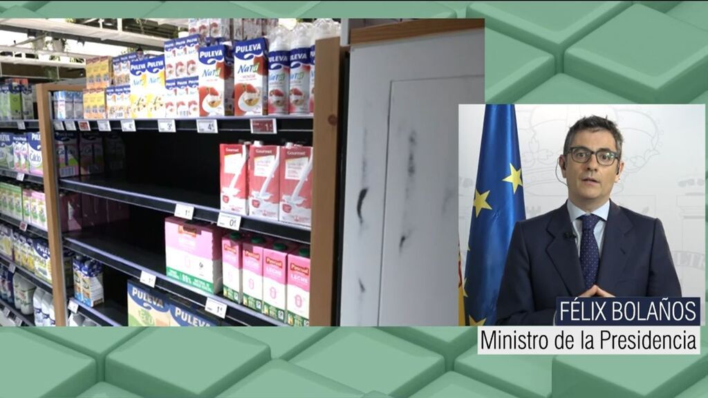 El ministro de la Presidencia habla de los límites a la venta de los supermercados
