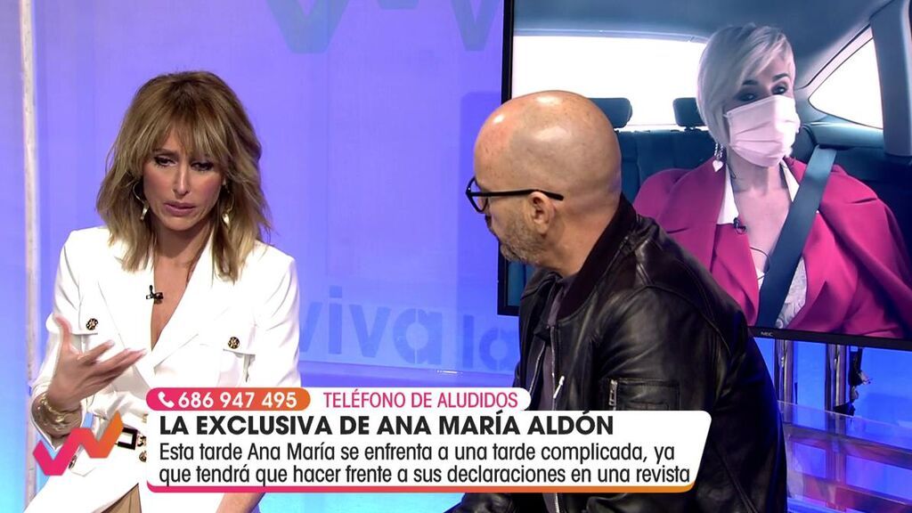 Emma García, sorprendida con Ana María Aldón
