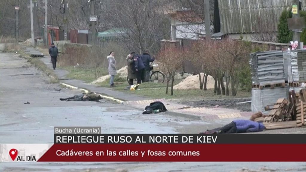 Ucrania culpa a Rusia de maniatar y asesinar a civiles en la recién recuperada ciudad de Bucha