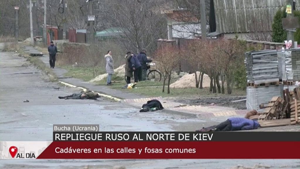 Ucrania culpa a Rusia de maniatar y asesinar a civiles en la recién recuperada ciudad de Bucha