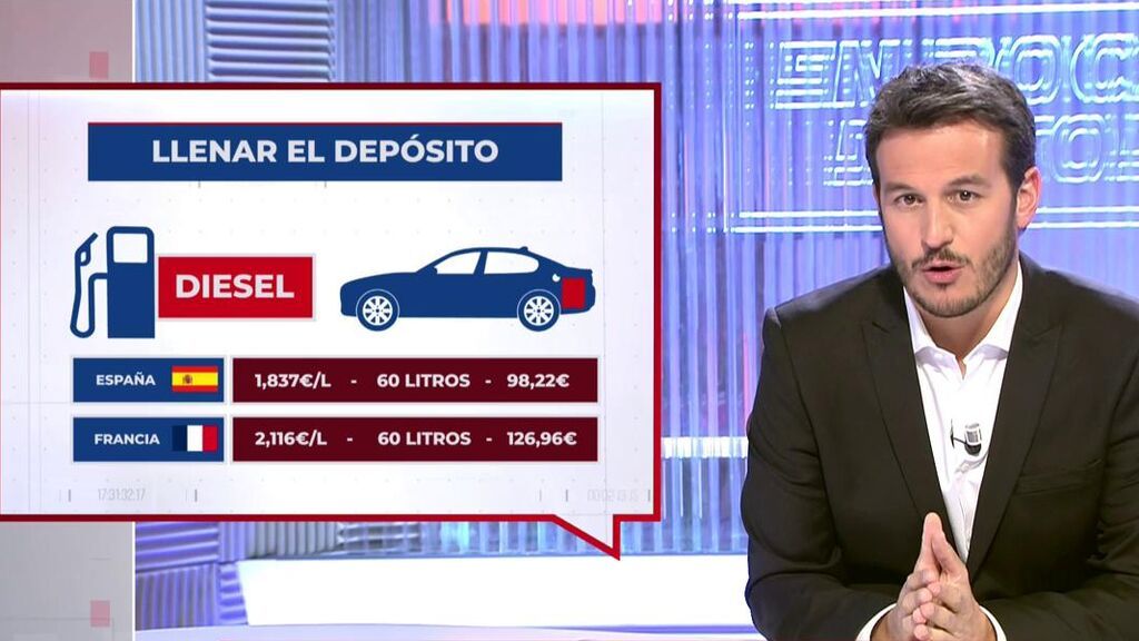 Por qué los conductores franceses y portugueses llenan el depósito en España: las diferencias de precio en las gasolineras