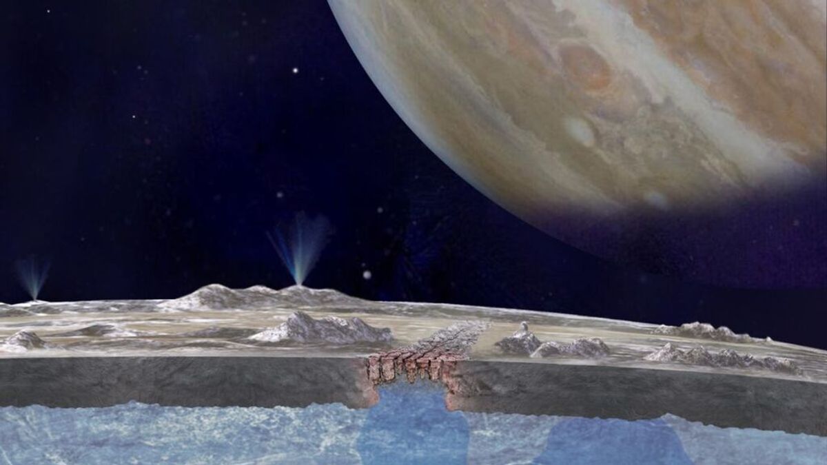 La luna Europa de Júpiter, candidata a albergar vida: podría albergar un océano con oxígeno
