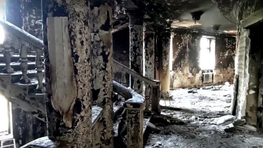 Así ha quedado el teatro de Mariúpol por dentro tras el bombardeo ruso