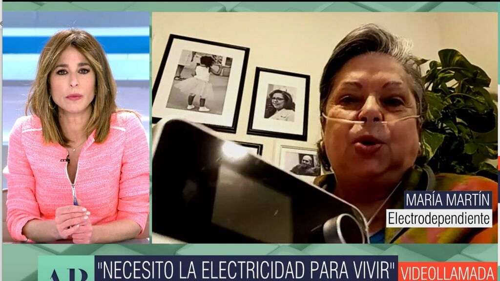 María, persona electrodependiente, paga por respirar: “Es una medicación para vivir”