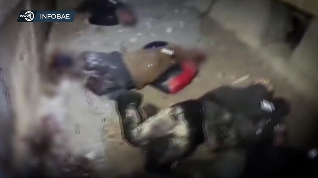 Imágenes sensibles: cuerpos en un sótano de un campamento de verano en Bucha