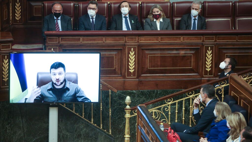 Intervención integra del presidente Zelenski en el Congreso de los Diputados